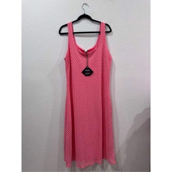 Ava &‎ viv summer beach dress sleeveless size 1x - Picture 1 of 7